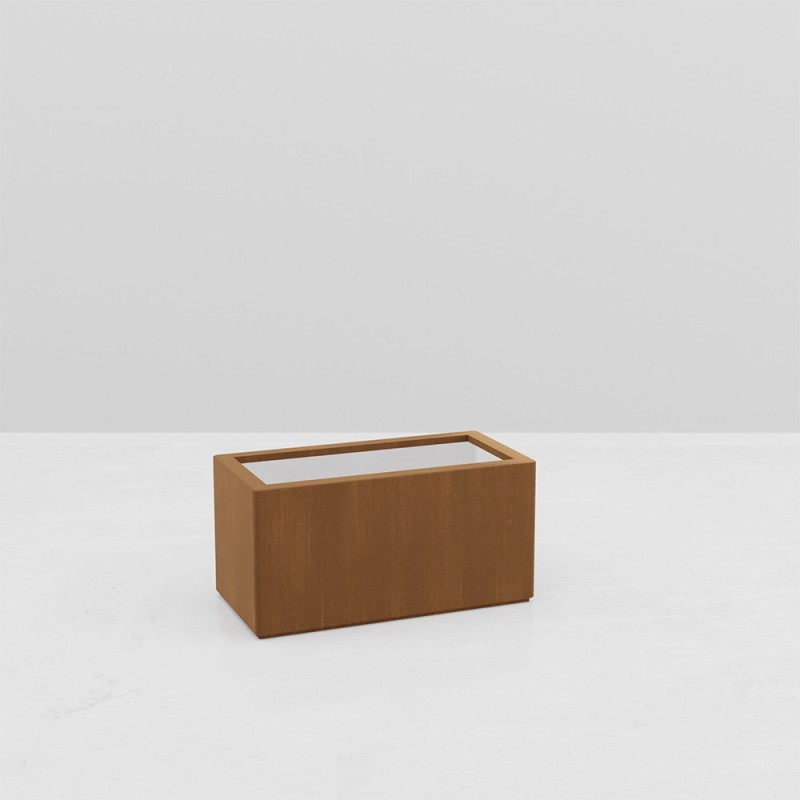 GAIA RECTANGULAR PLANTER CORTEN EFFECT GAIA RECTANGULAR PLANTER CORTEN EFFECT